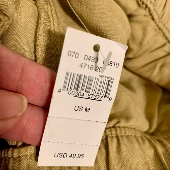 NWT Aerie Pull On Cargo Pants Khaki Tan Size Medium - Picture 12 of 13